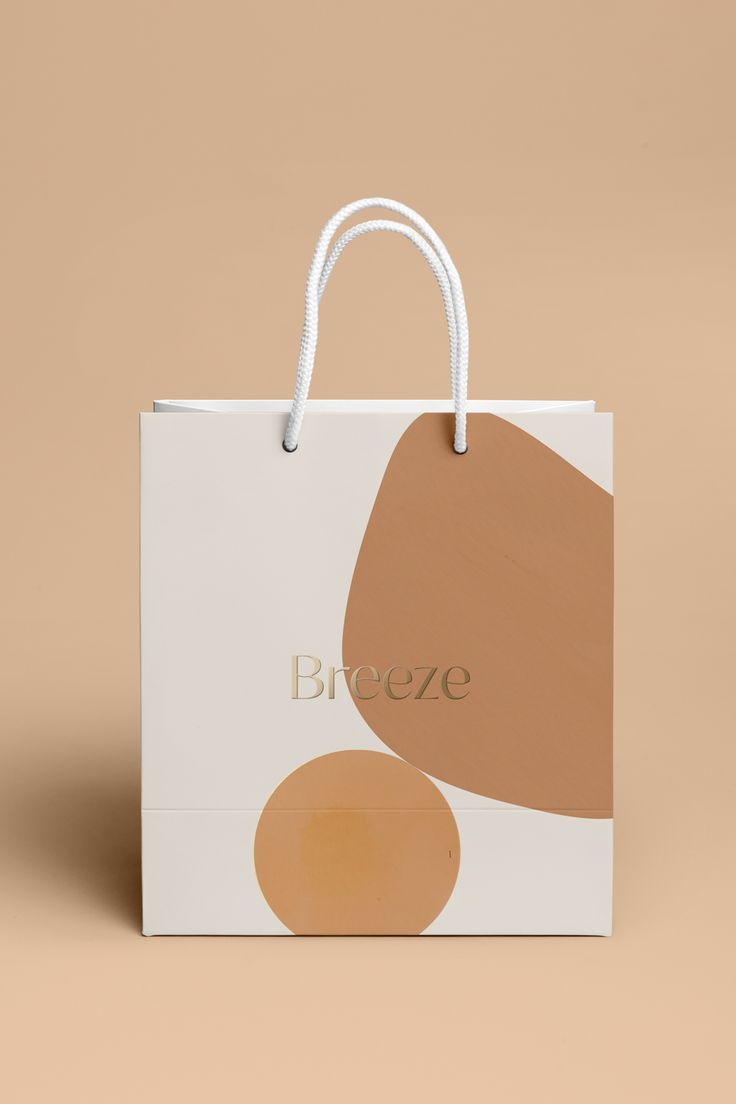 kraft paper bag with rope handle