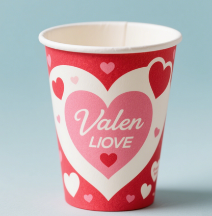 Valentine’s Day Custom Paper Cups product image