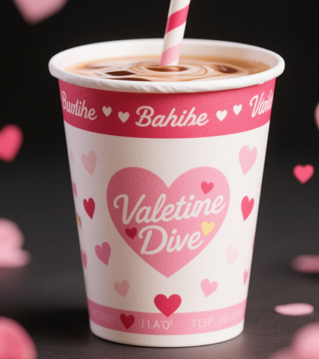 Valentine’s Day Custom Paper Cups product image 3